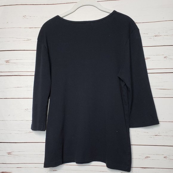 Chris's Stuff Long Sleeve V-Neck Group Therapy Wine Tee - Picture 7 of 7